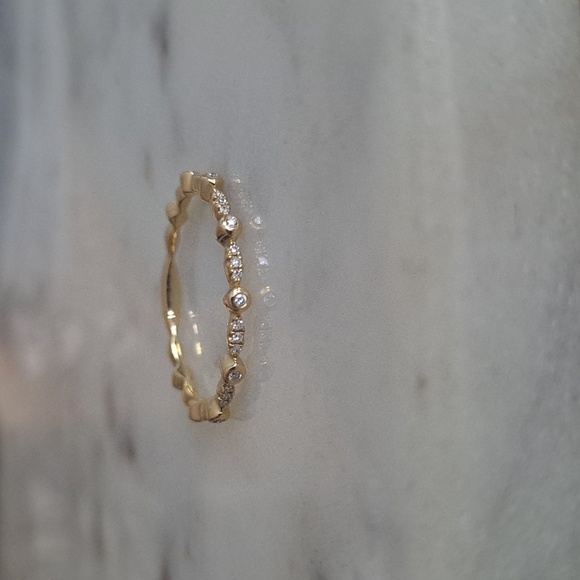 Shy Creation 14K gold and diamond ring - Picture 6 of 16